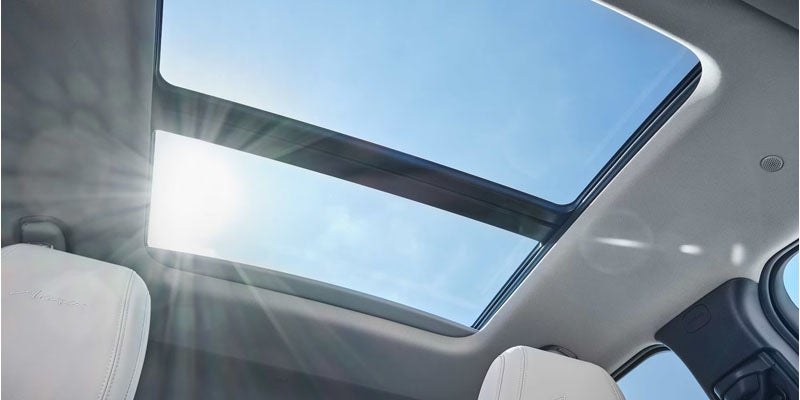 Panoramic moonroof in the 2026 Buick Encore GX Preferred bringing natural light into the cabin