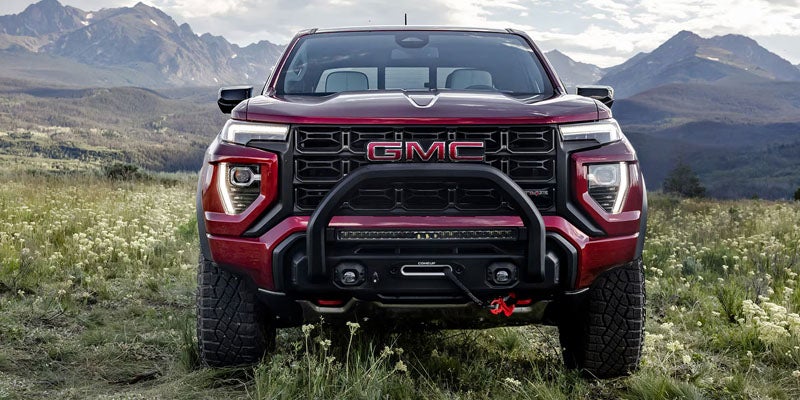 2026 GMC Canyon midsize pickup truck showcasing bold styling.