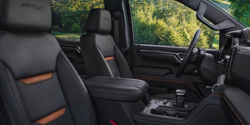 2026 GMC Sierra 1500 interior with premium seating and modern cabin design