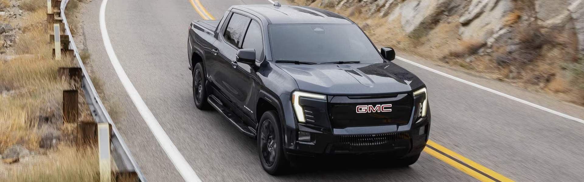 2026 GMC Sierra EV Elevation Extended Range electric pickup truck showcasing its bold exterior design