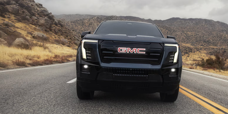 Safety features of the 2026 GMC Sierra EV Elevation Extended Range highlighting advanced driver.