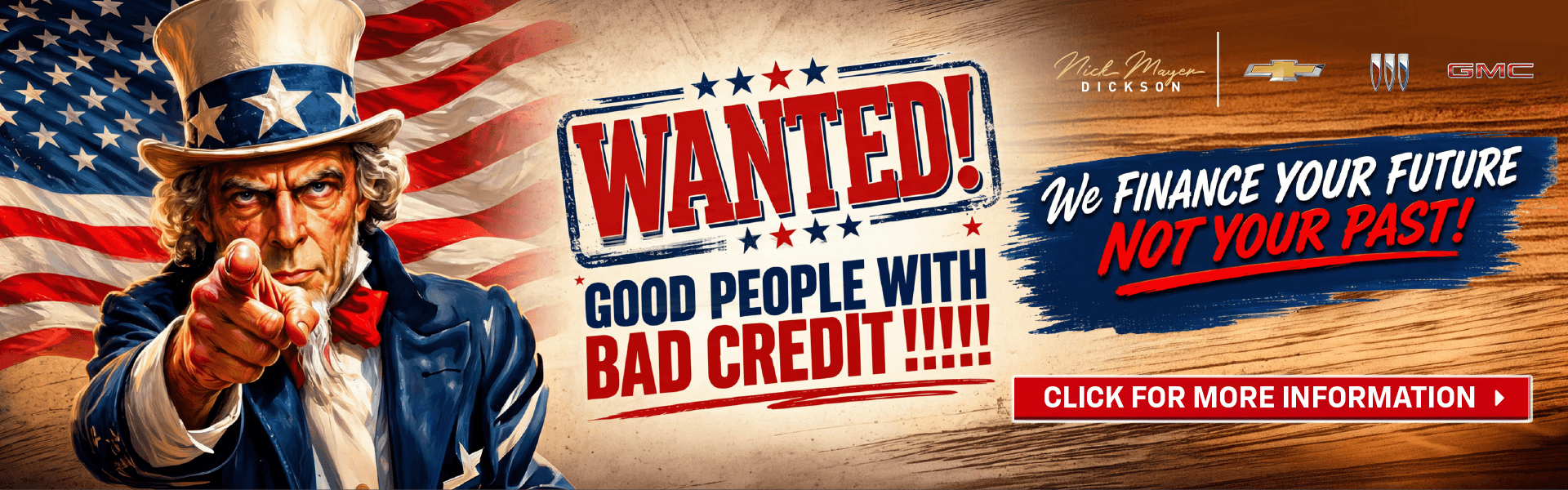Wanted! Good people with bad credit!