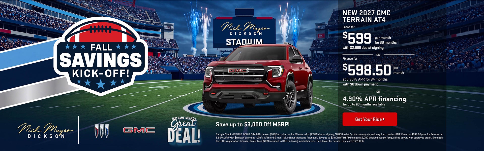New 2026 GMC Terrain AT4